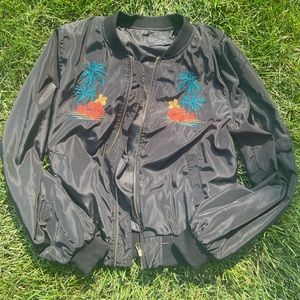 HAWAIIAN THEMED BOMBER JACKET
